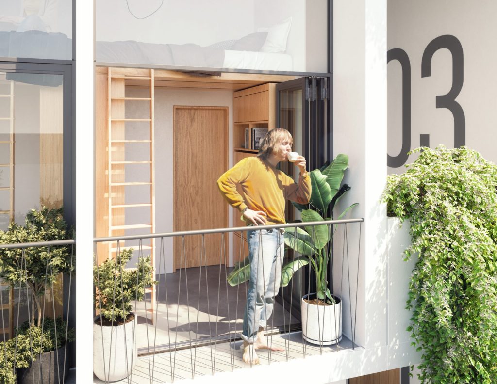 Honourable Mention For Micro.Tower Housing Concept for Berlin